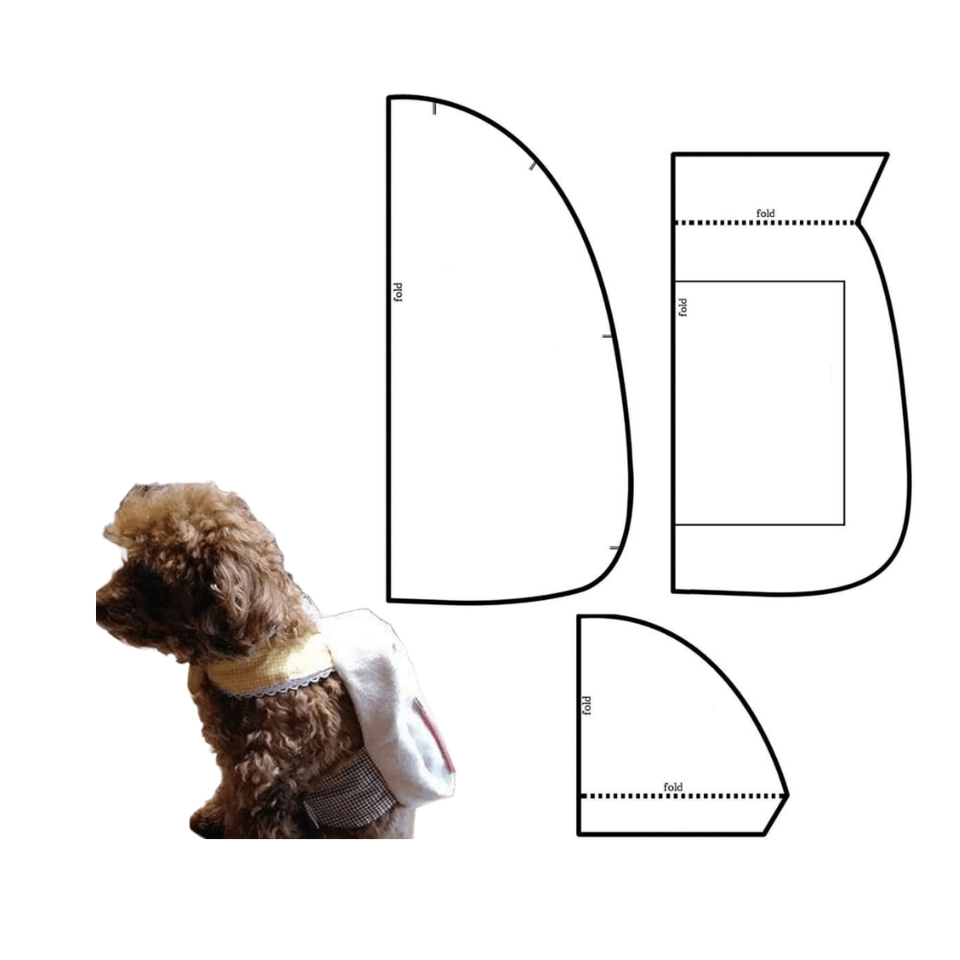 Molde de capuz e gorro para cachorro